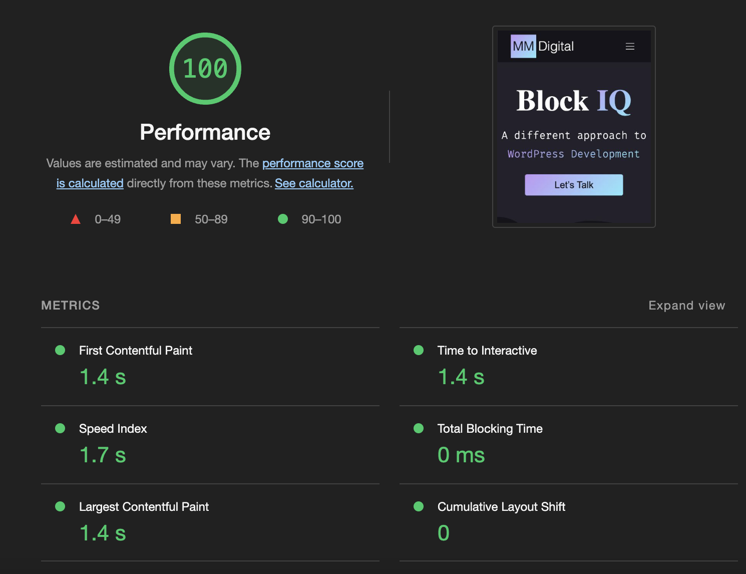 Digital Marketing Tool Block IQ Light House Scores Block IQ Light House Scores